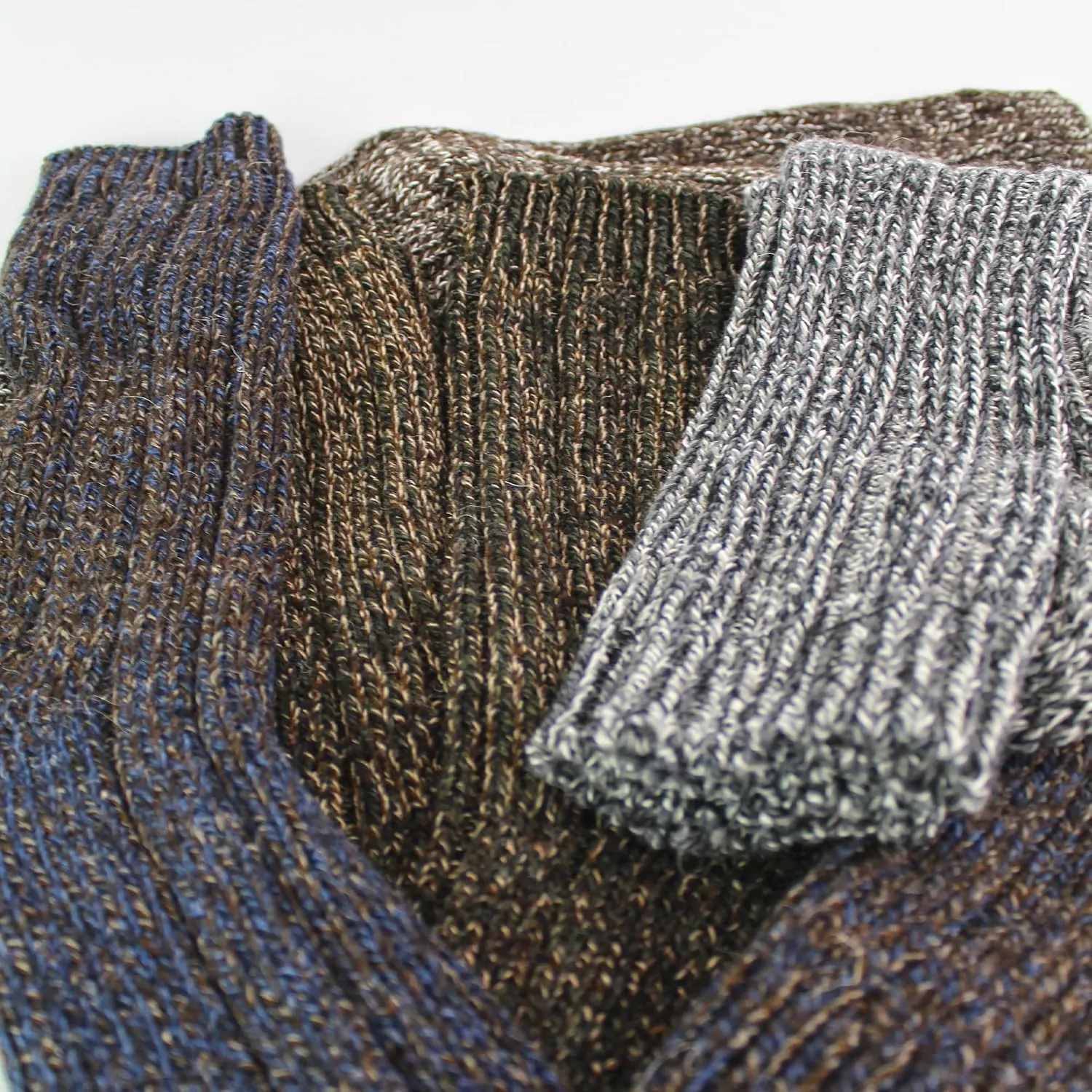 6 Pack Mens Alpaca Wool Boot Socks | Sock Snob | Ribbed Walking Socks
