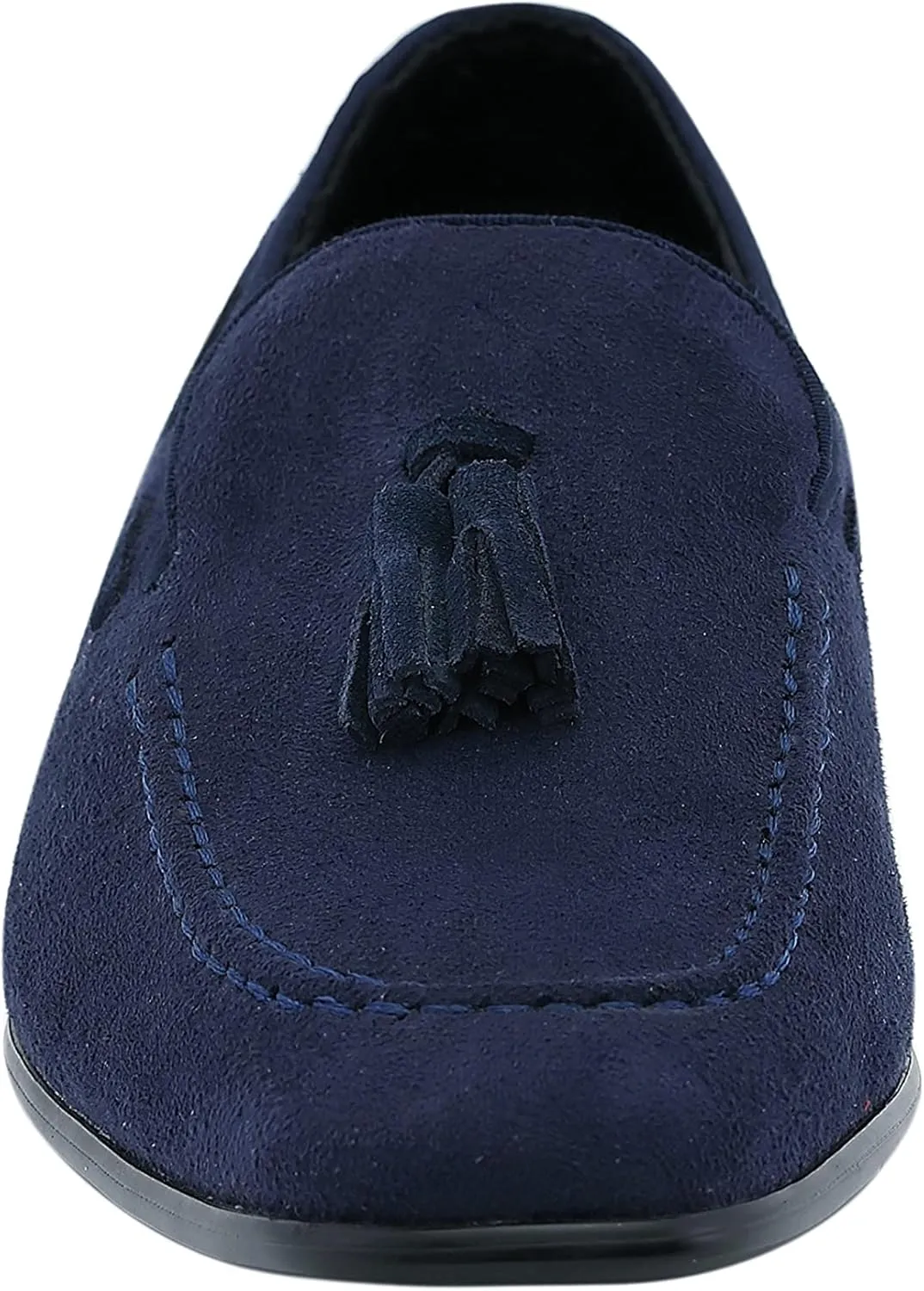 Amali Heath - Mens Dress Shoes with Gunmetal Horn Tassels with Luxurious Velvet - Formal Loafers for Men - The Original Smoking Men Slip-On