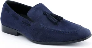 Amali Heath - Mens Dress Shoes with Gunmetal Horn Tassels with Luxurious Velvet - Formal Loafers for Men - The Original Smoking Men Slip-On