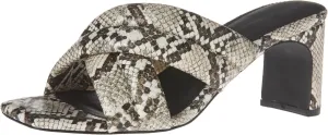 Amazon Essentials Women's Crossover Heeled Sandal with Padded Straps and Memory Foam Insole