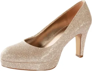 Ankis Women's Pumps - Womens Comfy Close Toe Heels - 3.15in Black Dress Shoes for Women - Comfortable Work Heels for Women - Black Heels, Nude Heels, White Heels,Gold Heels, Silver Heels for Women