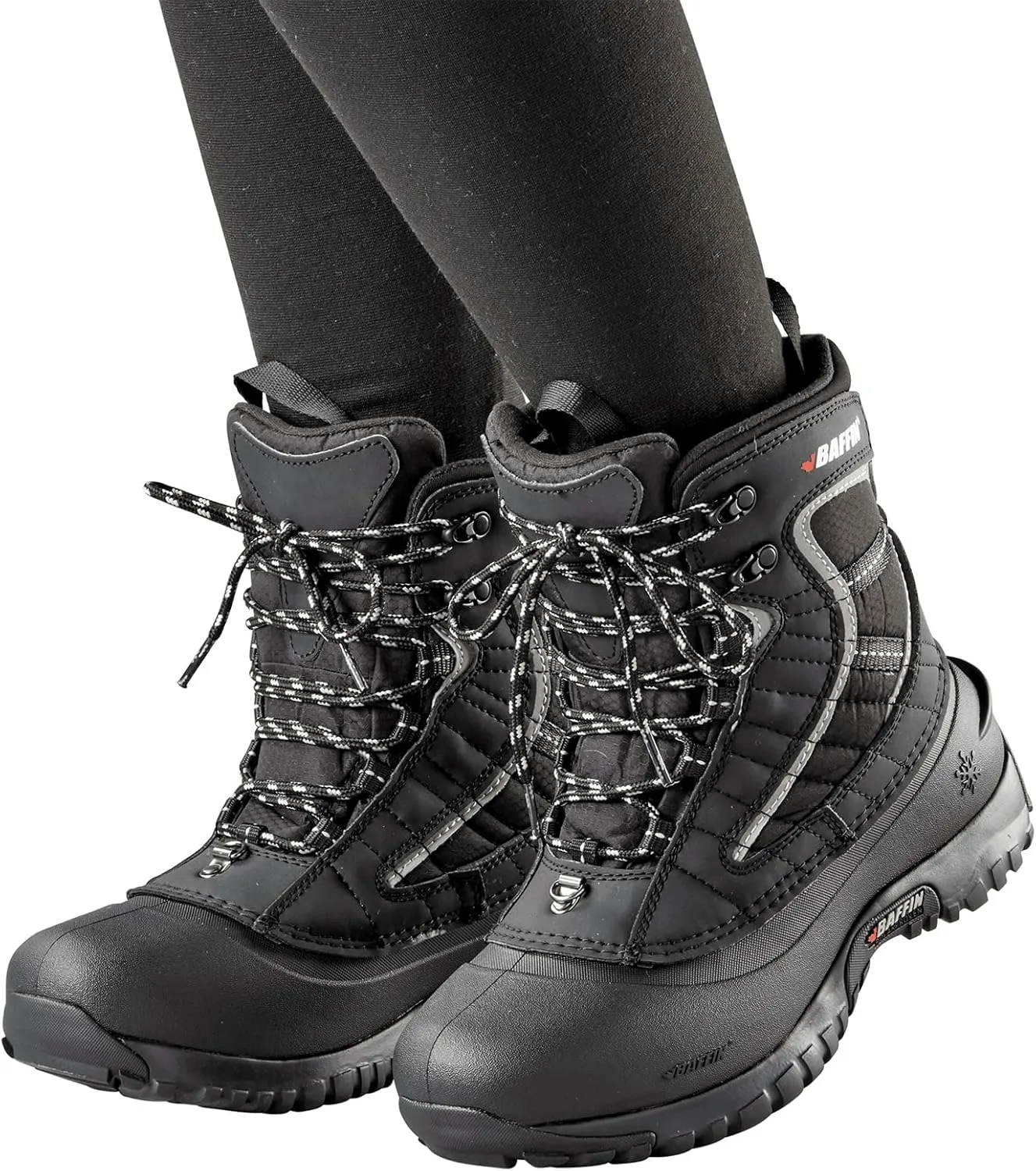 Baffin Women's SAGE Waterproof Insulated Slip-Resistant Mid-Height Snowshoe Compatible Winter Sports Snow Boots, Tundra Rated