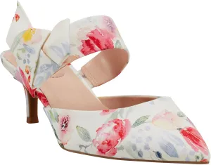 Bandolino Womens Millie 2 Faux suede Pointed Toe Heel Sandals
