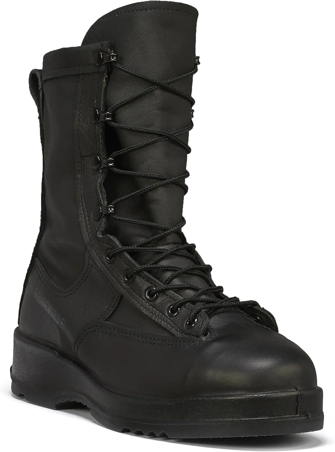 Belleville 880 ST 8 Inch Waterproof Black Leather Steel Toe Boots for Men - US Navy Flight EH Rated 200g Insulated with Gore-Tex and Vibram Fire & Ice Outsole; Berry Compliant