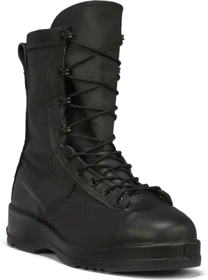 Belleville 880 ST 8 Inch Waterproof Black Leather Steel Toe Boots for Men - US Navy Flight EH Rated 200g Insulated with Gore-Tex and Vibram Fire & Ice Outsole; Berry Compliant