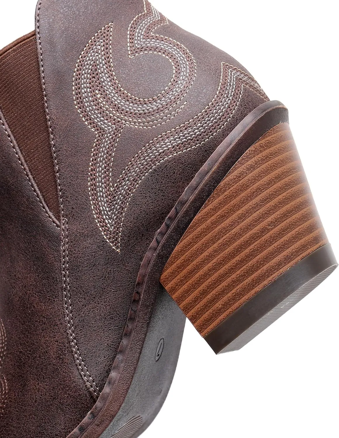 Blikcon Womens' Embroidery Western Ankle Cowgirl Boots