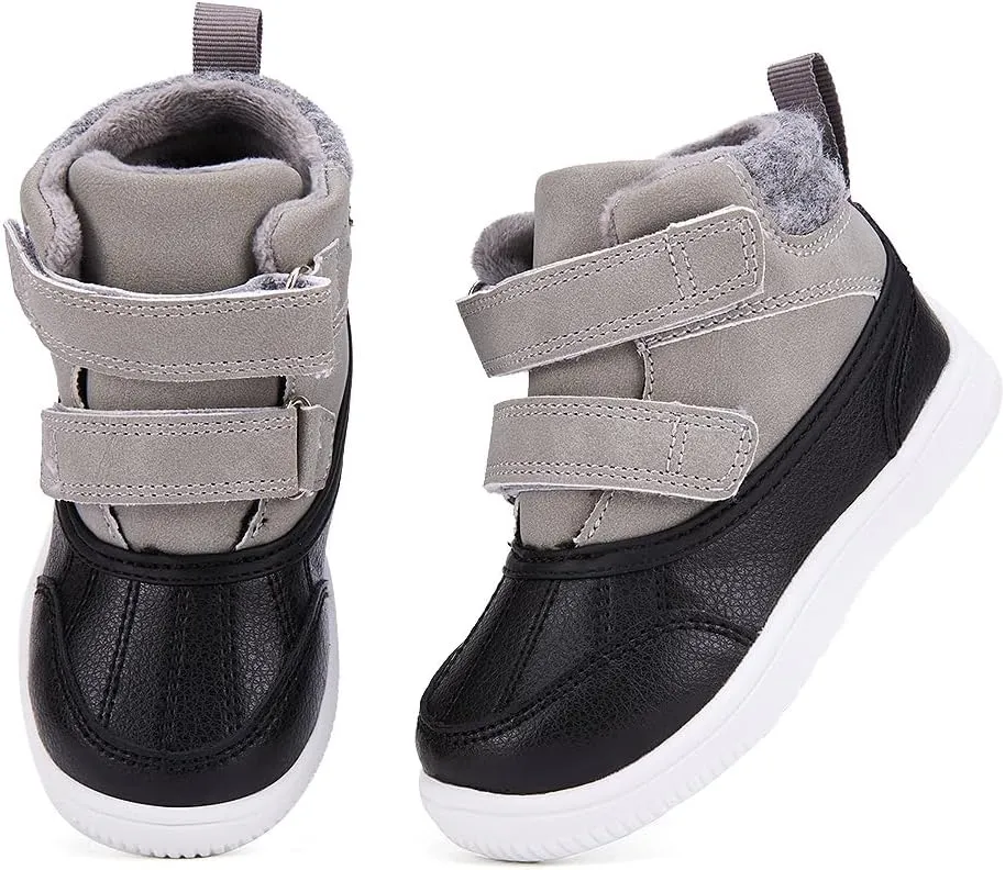 BMCiTYBM Toddler Snow Boots Boys Girls Winter Waterproof Shoes Cold Weather Outdoor