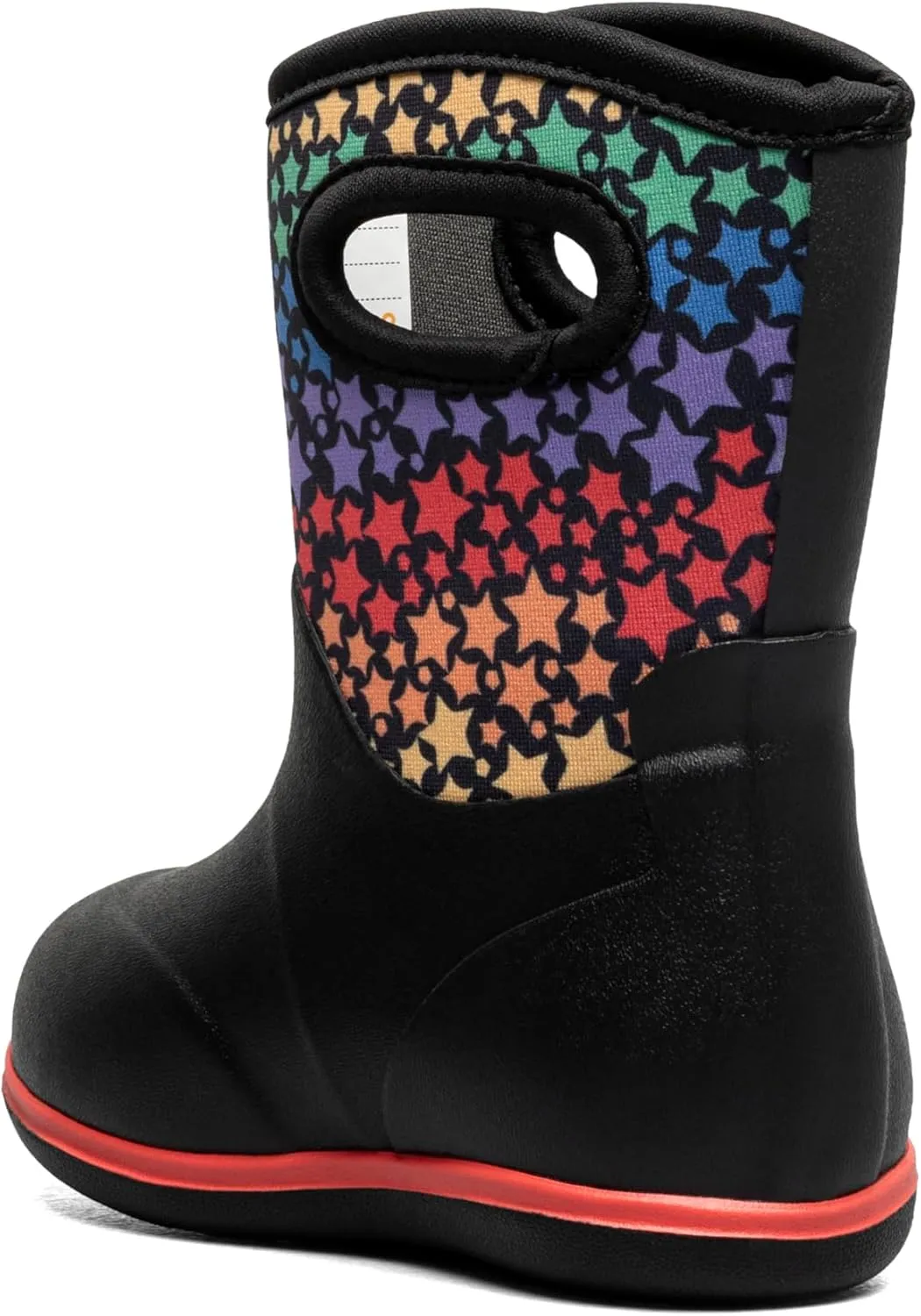 BOGS Unisex-Child Classic-Rainbow Stars (Toddler) Rain Boot