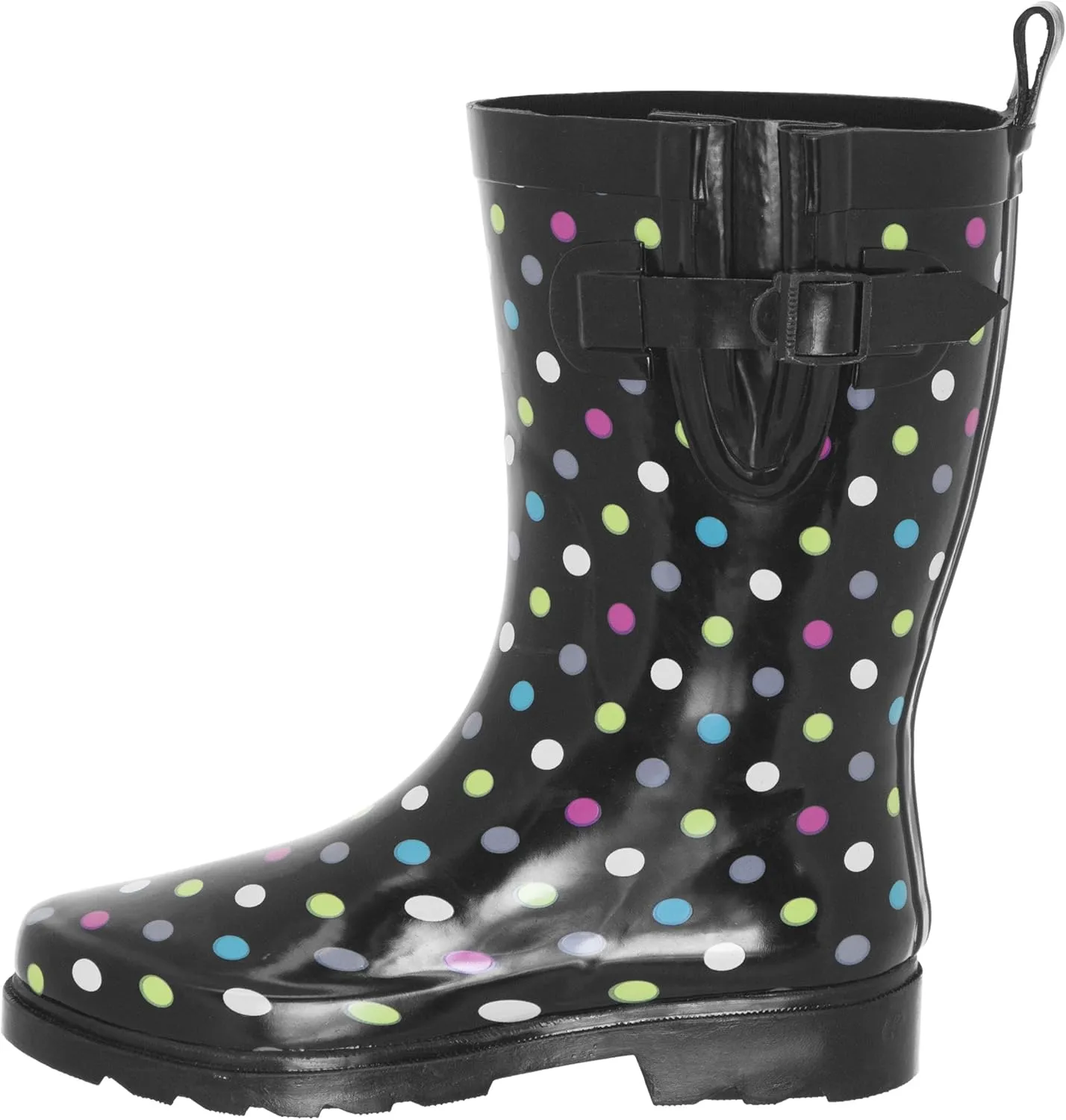 Capelli New York Ladies Mid-Calf Rubber Rain Boots
