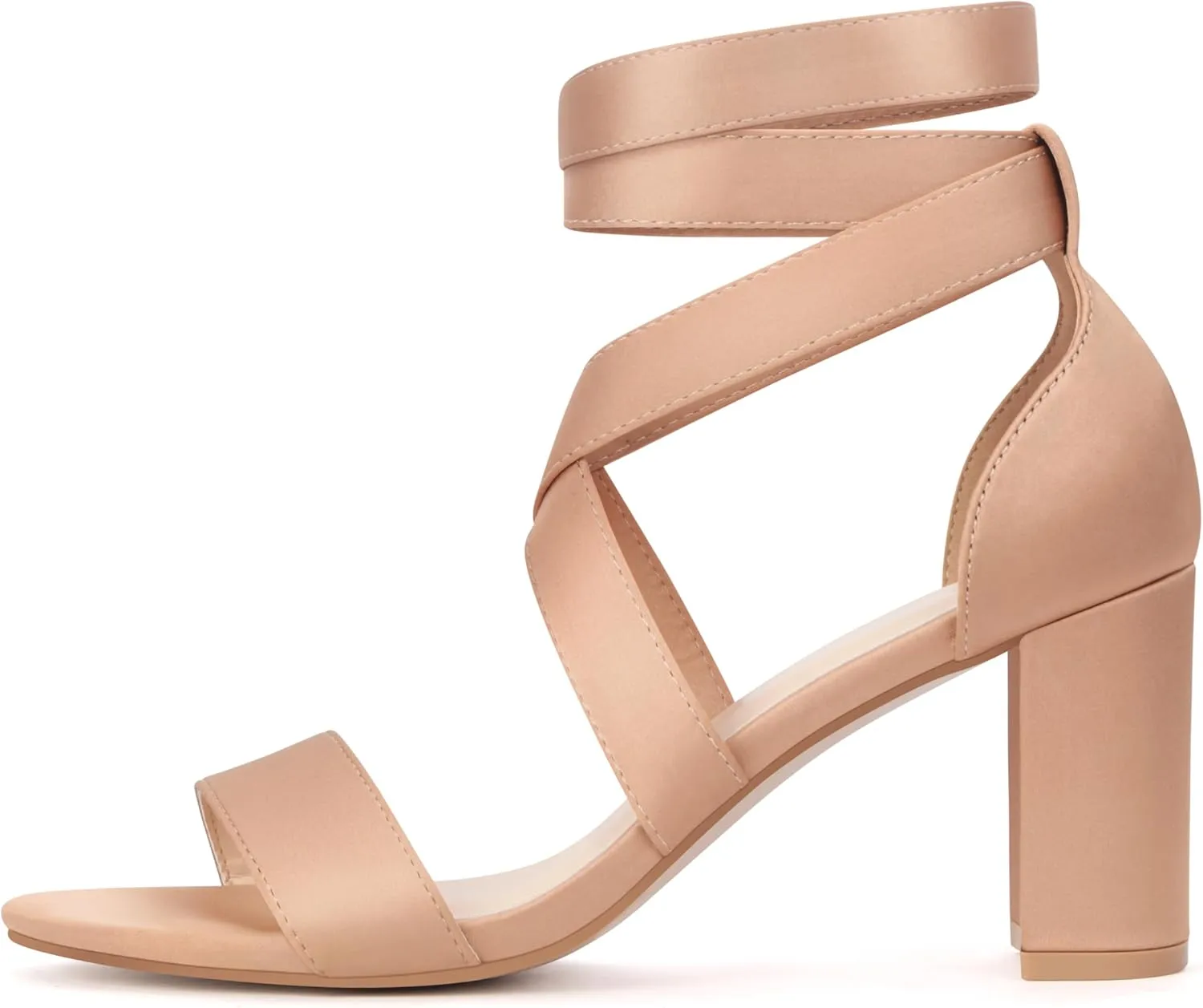 Carcuume Lace Up Heels 3 Inch Strappy Heels,ELLY-CC
