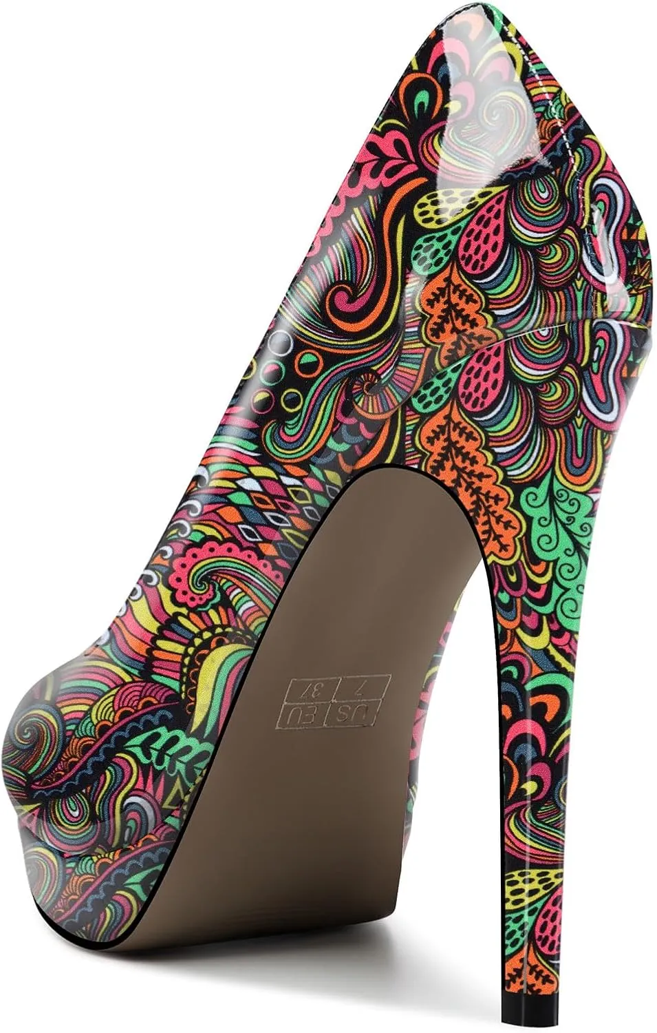 Castamere Womens High Heels Platform Pumps Slip-on Stilettos 12CM Heel Office Dress Shoes