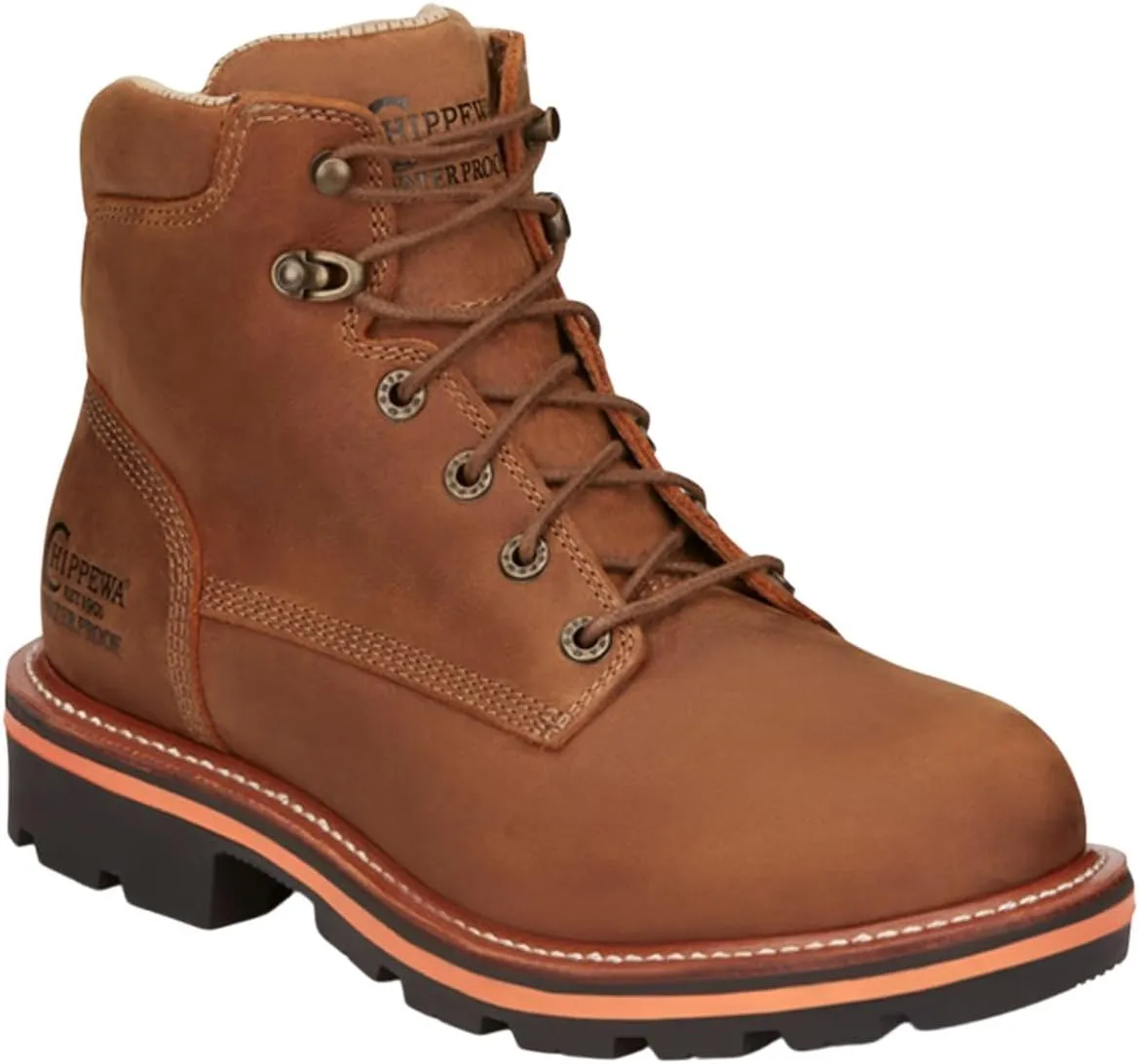 Chippewa Men's Thunderstruck 6" Lace-Up Waterproof Work Boot Round Toe - TH1010 14 EE US