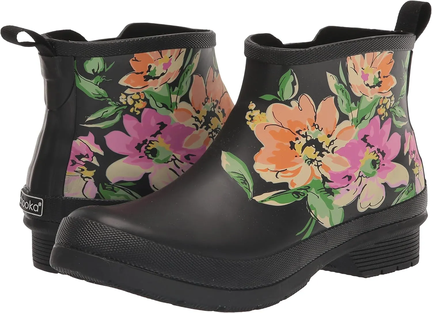 Chooka Women's Waterproof Chelsea Bouquet Boot Rain