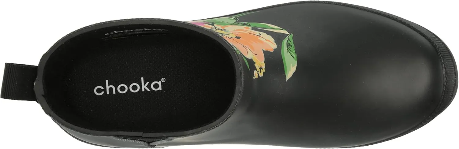 Chooka Women's Waterproof Chelsea Bouquet Boot Rain