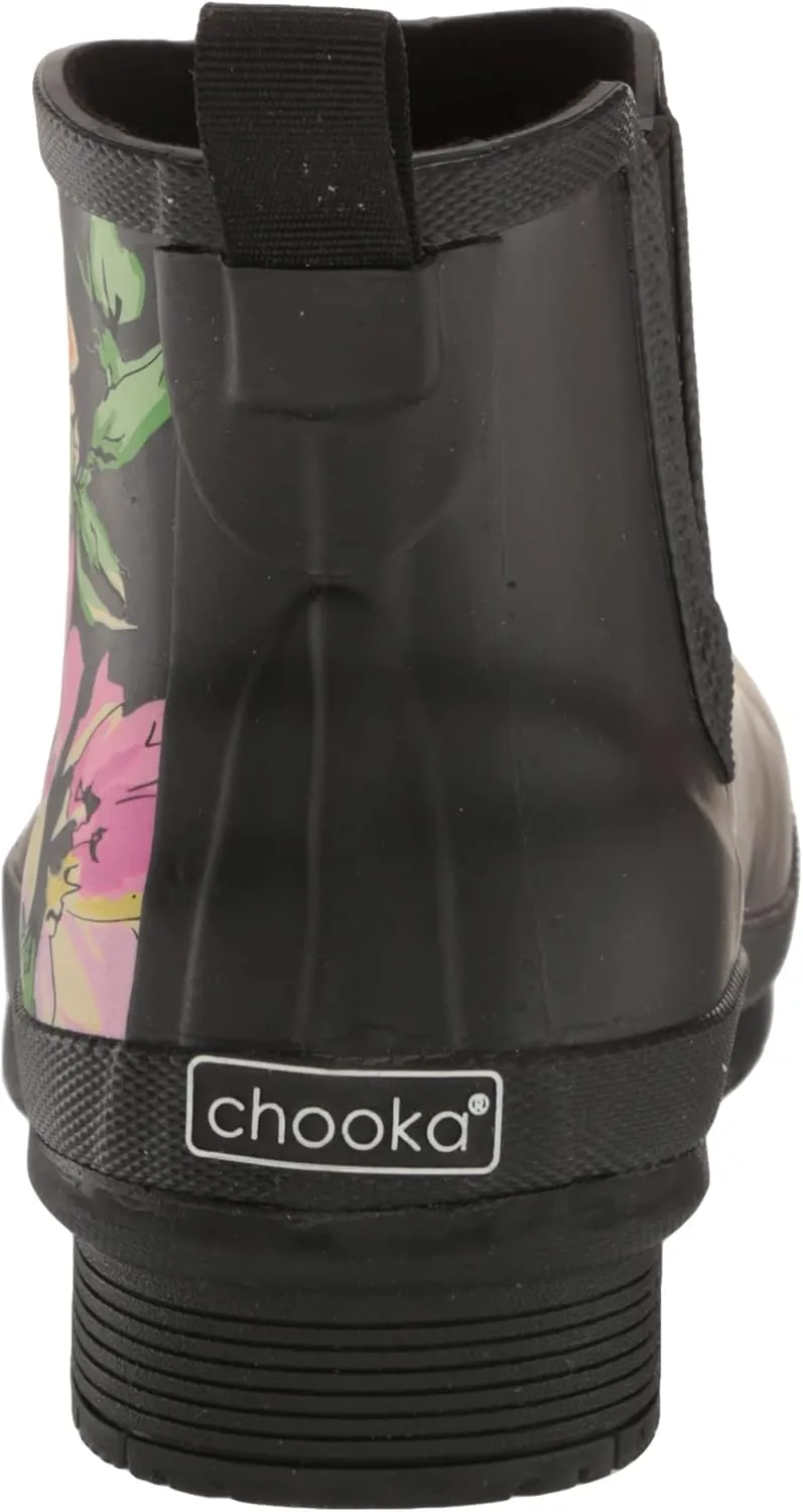 Chooka Women's Waterproof Chelsea Bouquet Boot Rain