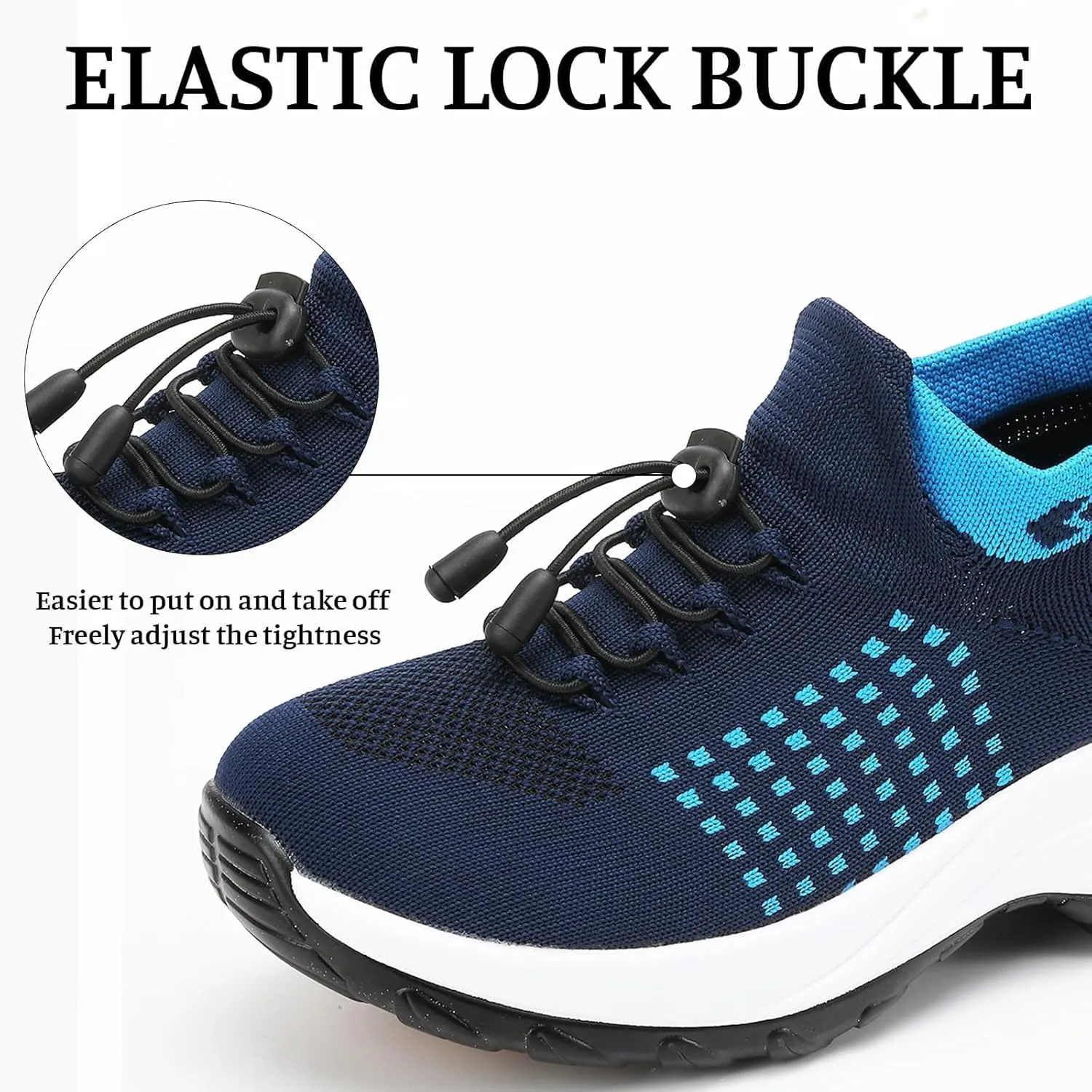 Comfort Wear Orthowear Shoes for Women Men Orthopedic Cushion Shoes Anti-Slip Air Nurse Shoe Breathable Mesh Fashion Sneakers for Women Plantar Fasciitis Unisex Adjustable Elastic Strap Trainers