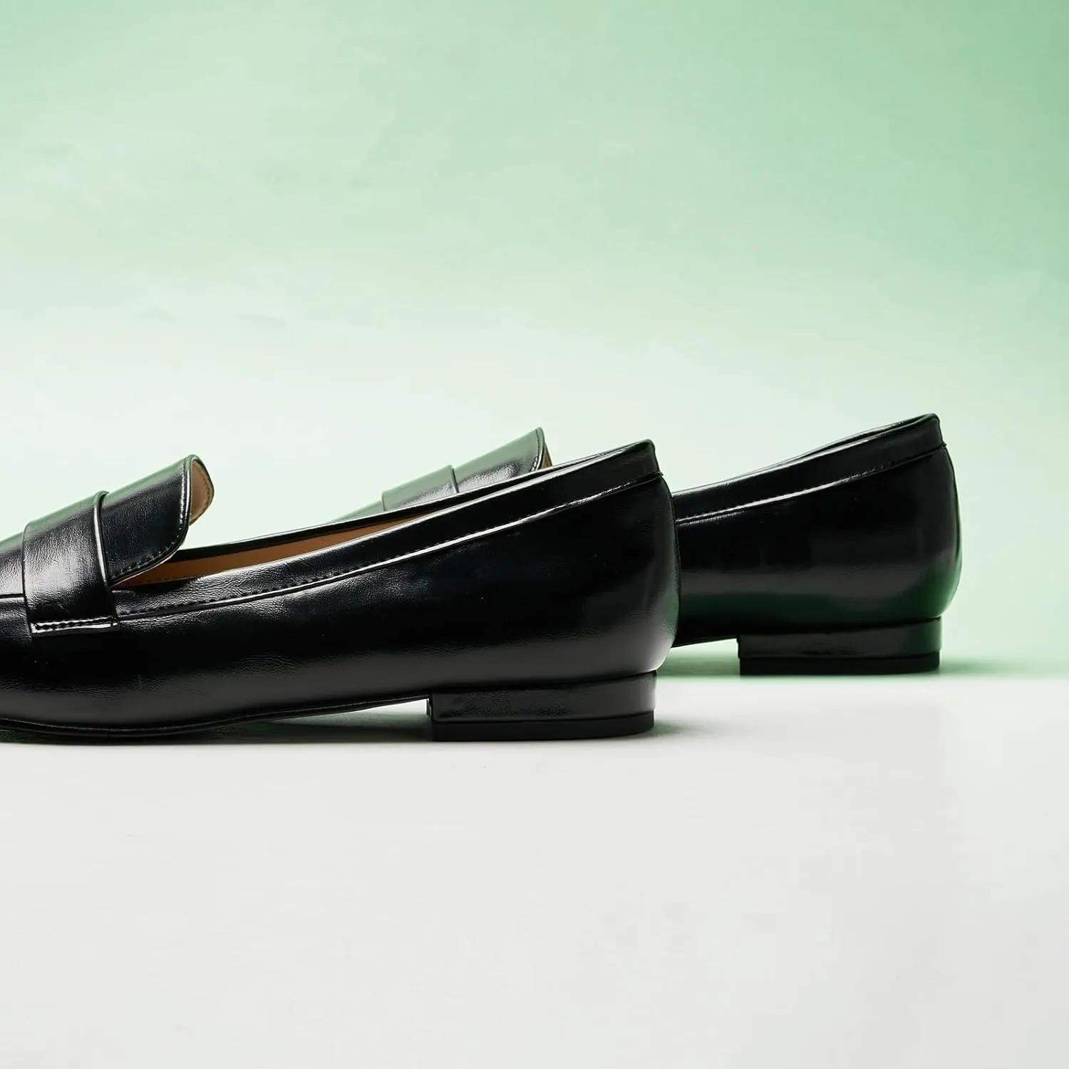 C.Paravano Loafers for Women, Slip-ons Penny Loafers Comfortable Dressy for Formal & Casual Wear, Square Toe Flats for Office