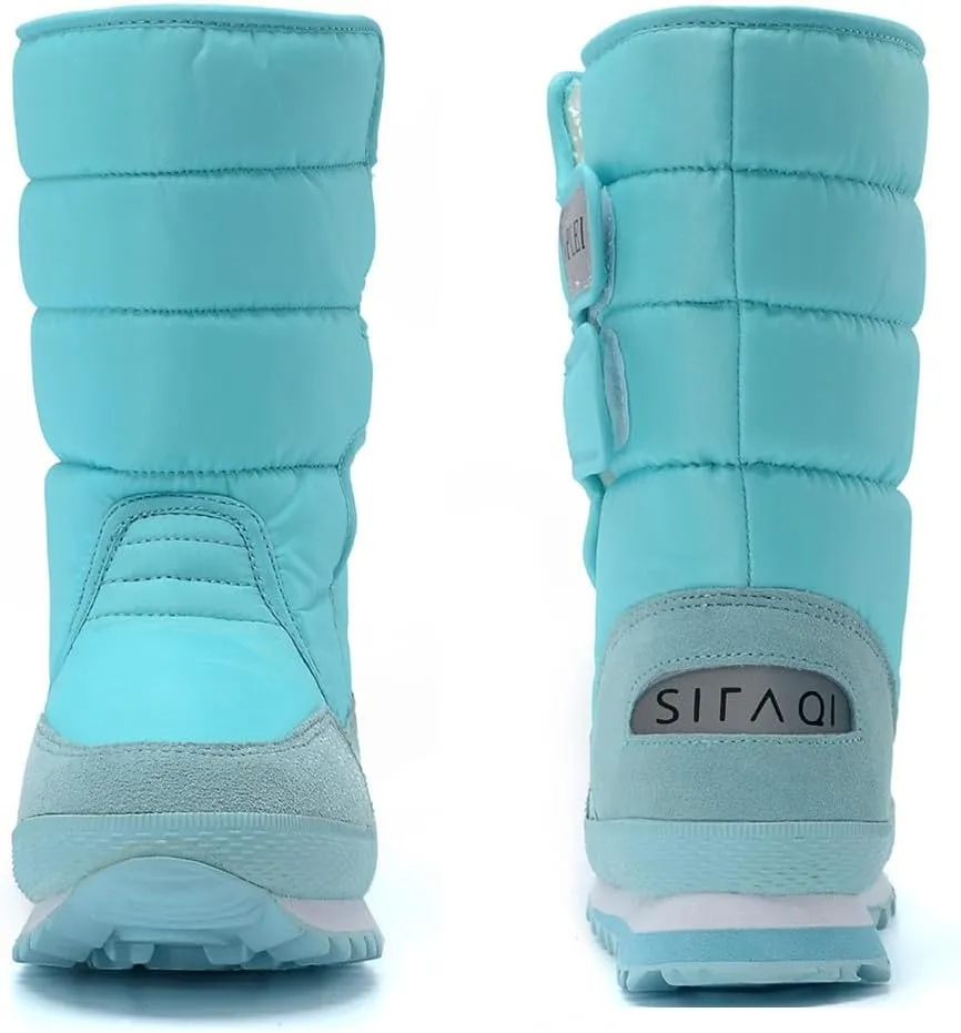 DADAWEN Women's Waterproof Frosty Snow Boot