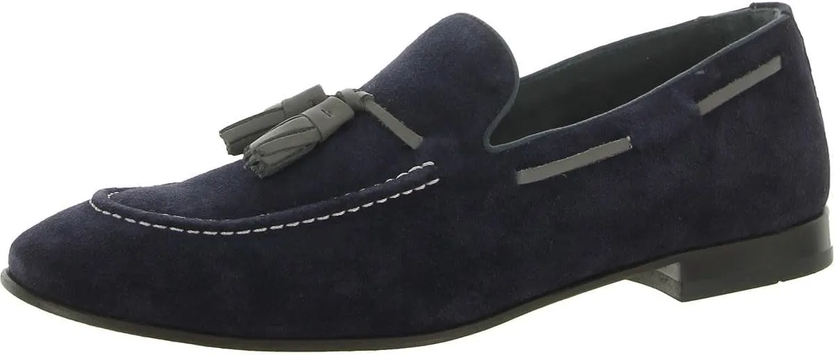 Donald J. Pliner Mens Thomas Suede Tassel Loafers