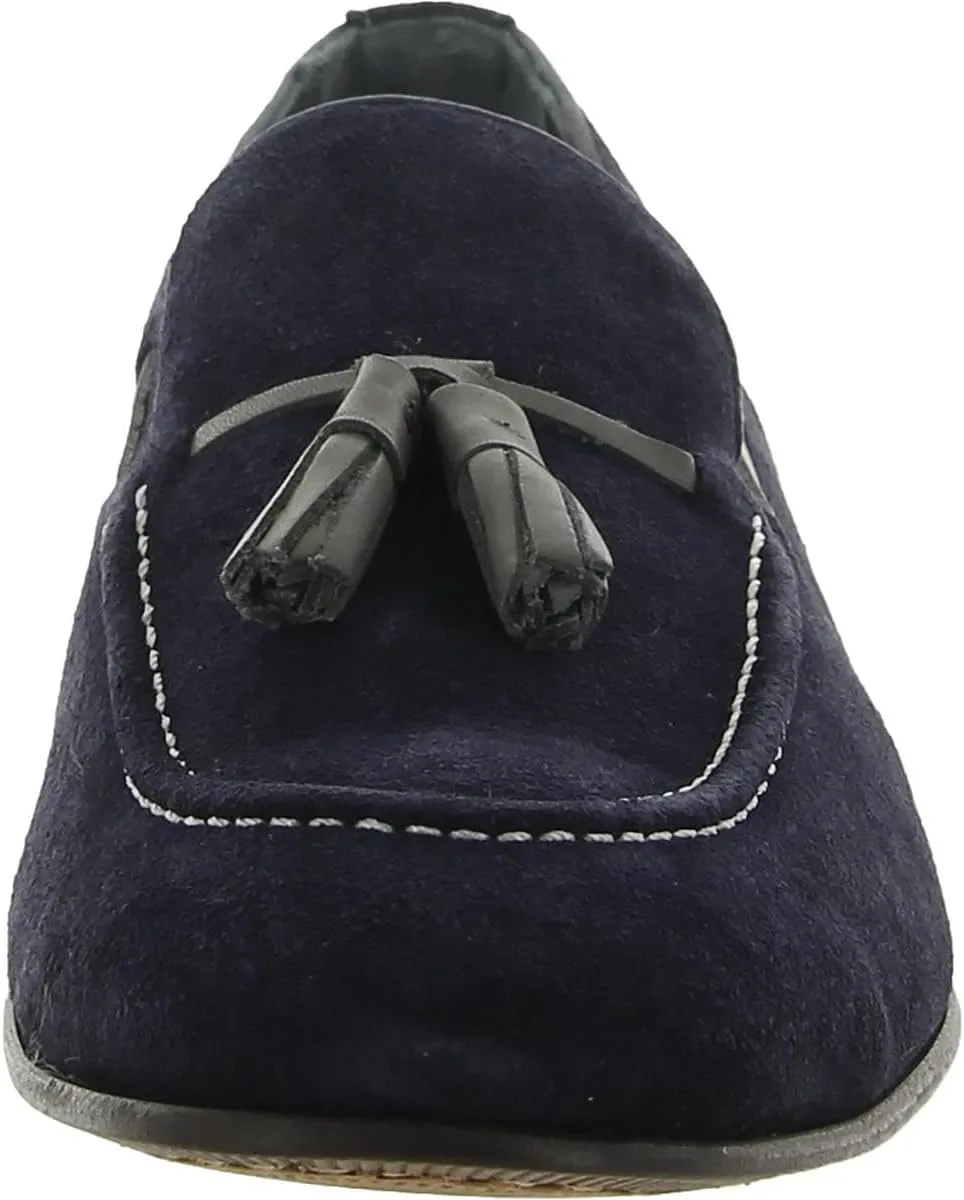 Donald J. Pliner Mens Thomas Suede Tassel Loafers