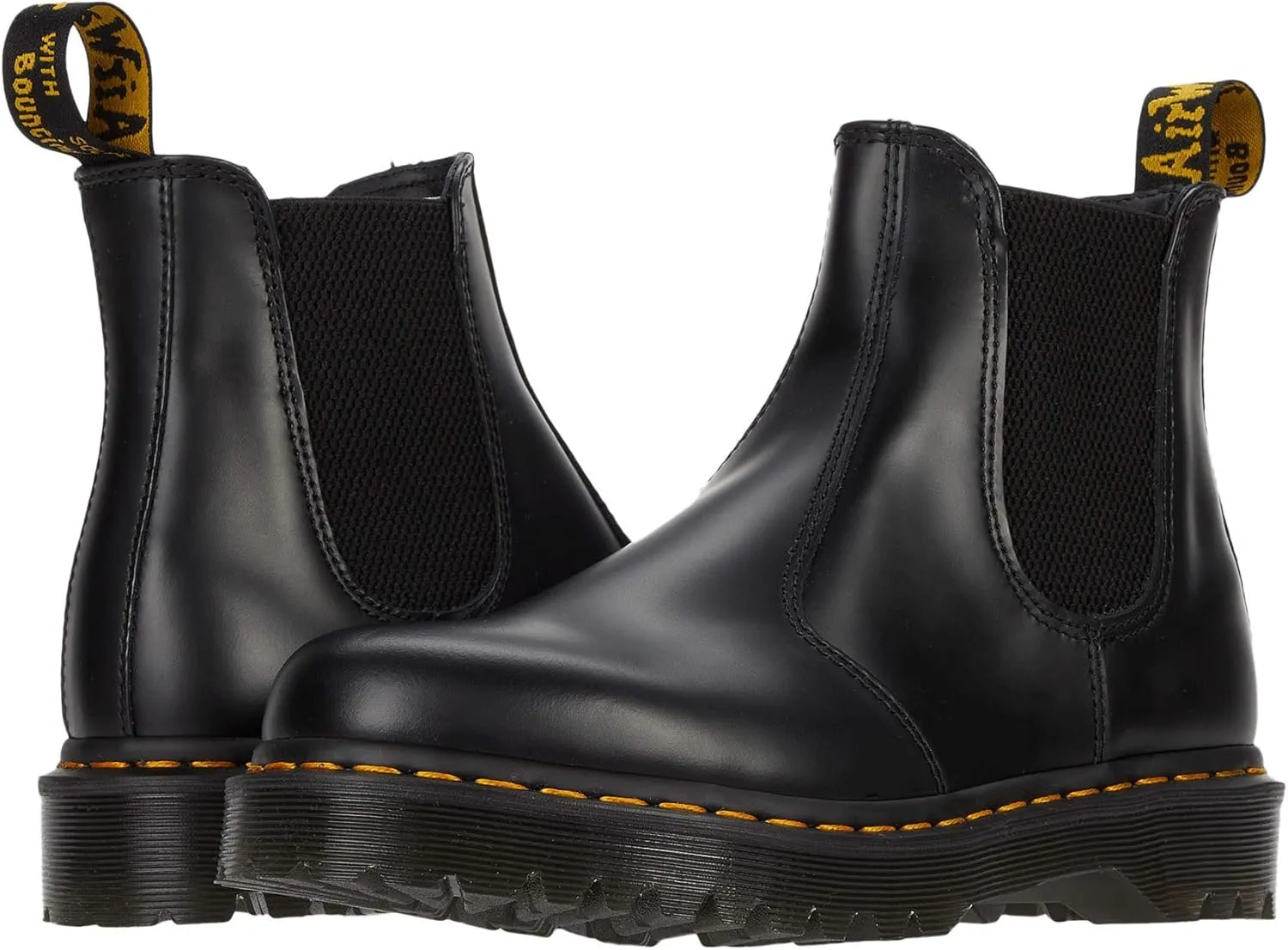 Dr. Martens unisex-adult 2976 Bex, Black Smooth Leather, 12 Women/11 Men
