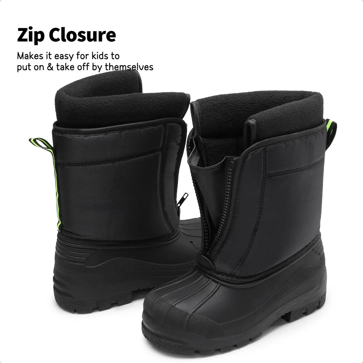 DREAM PAIRS Boys Girls Waterproof Winter Snow Boots