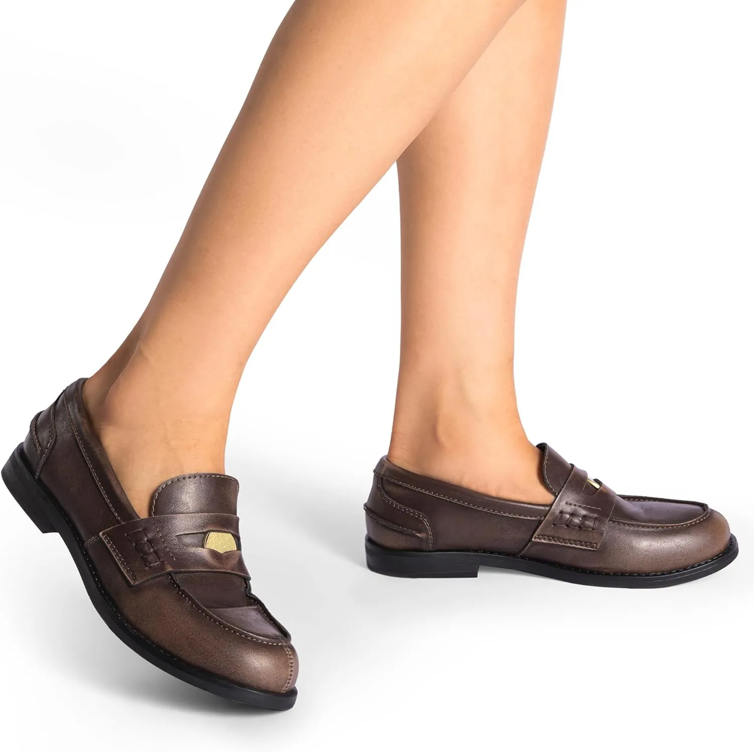 DREAM PAIRS Women's Loafers Dressy Fashion Comfortable Slip On Penny Loafers Business Casual Shoes Work Office for Women