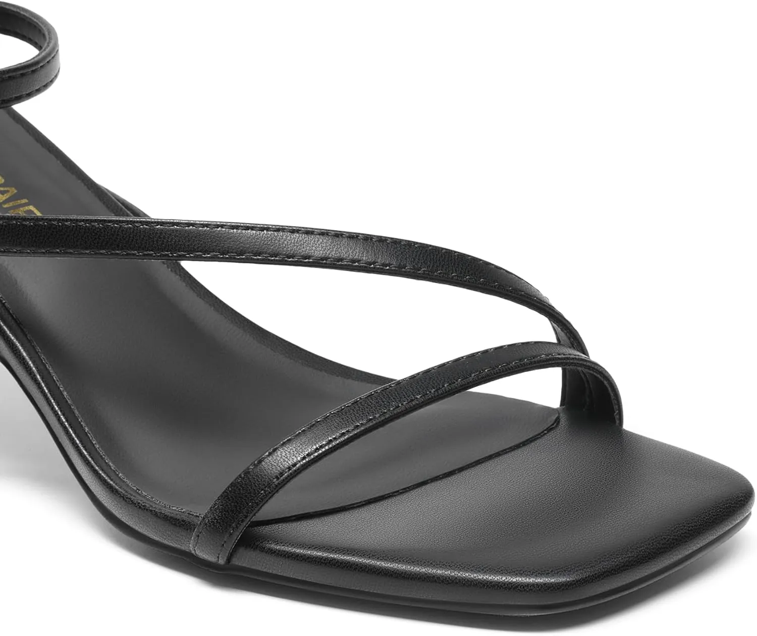 DREAM PAIRS Women's Low Kitten Heels Strappy Open Square Toe Ankle Strap Sexy Fashion Comfort Dress Shoes Party Heeled Sandals
