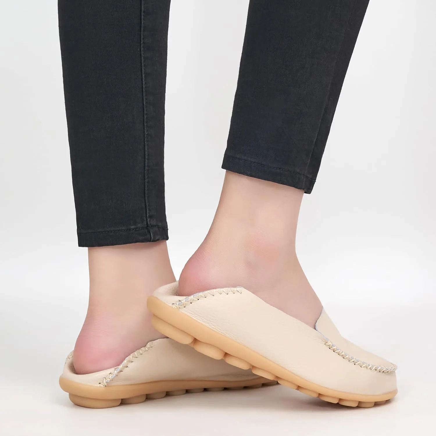 Ecetana Loafers for Women Penny Shoes Comfortable Slip On Casual Womens Loafers Fashion Moccasins Lightweight Round Toe Driving Flats Boat Shoes