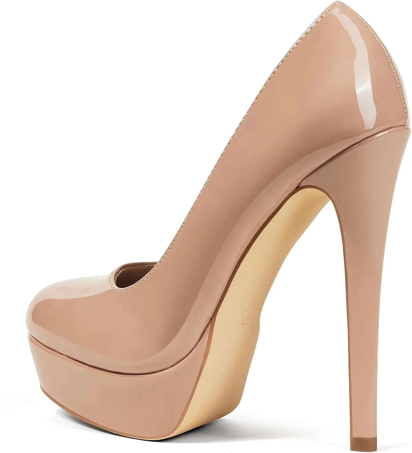 Elisabet Tang Women's Platform High Heels Pumps Shoes Peep Toe 5.5 inch Stilettos Slip On for Dress Wedding Party Prom