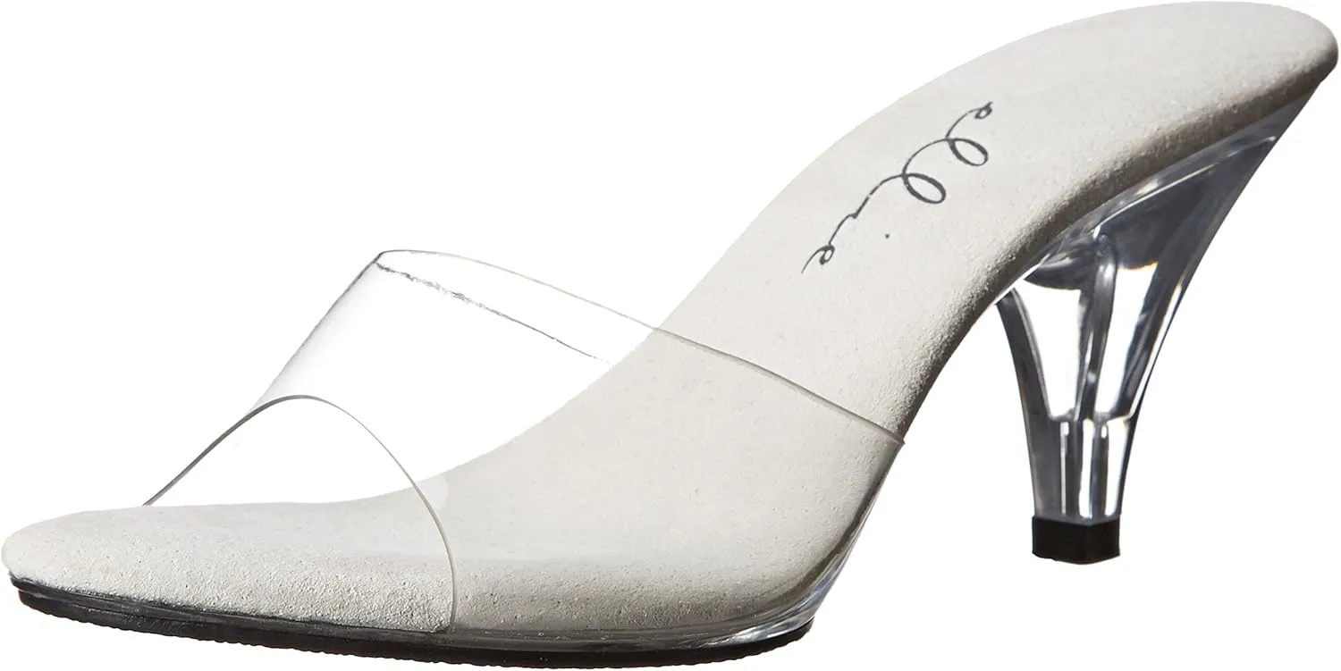 Ellie Shoes Women's Vanity Stage Heels - Peep-Toe 3 Inch Mule