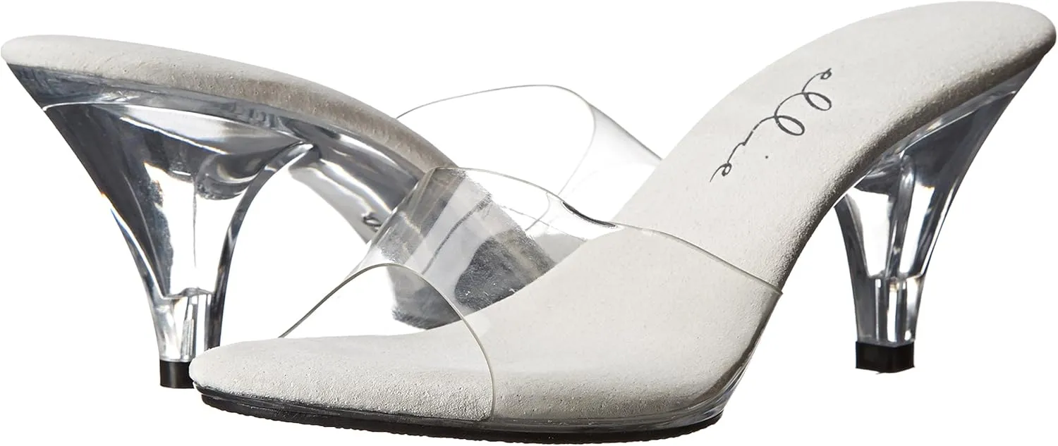 Ellie Shoes Women's Vanity Stage Heels - Peep-Toe 3 Inch Mule