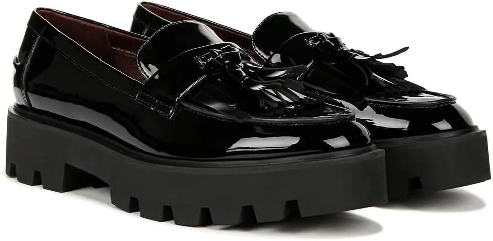 Franco Sarto Women's Bersa Loafers (Black Patent Synthetic) - Size 8.5 M