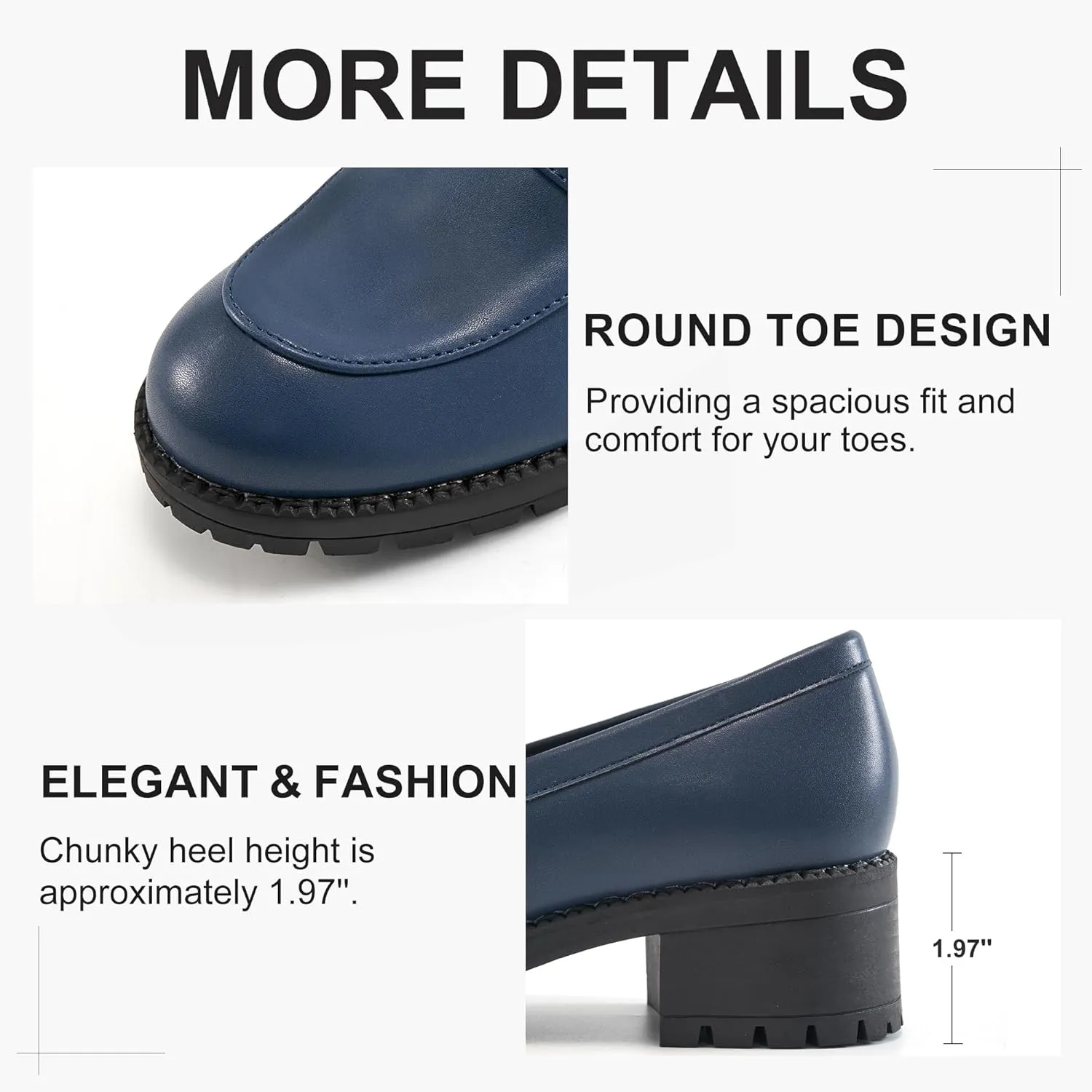 FUDYNMALC Platform Loafers for Women Dress: Casual Comfortable Slip On Chunky Shoes 2025 Walking Penny Footwear for Work Business