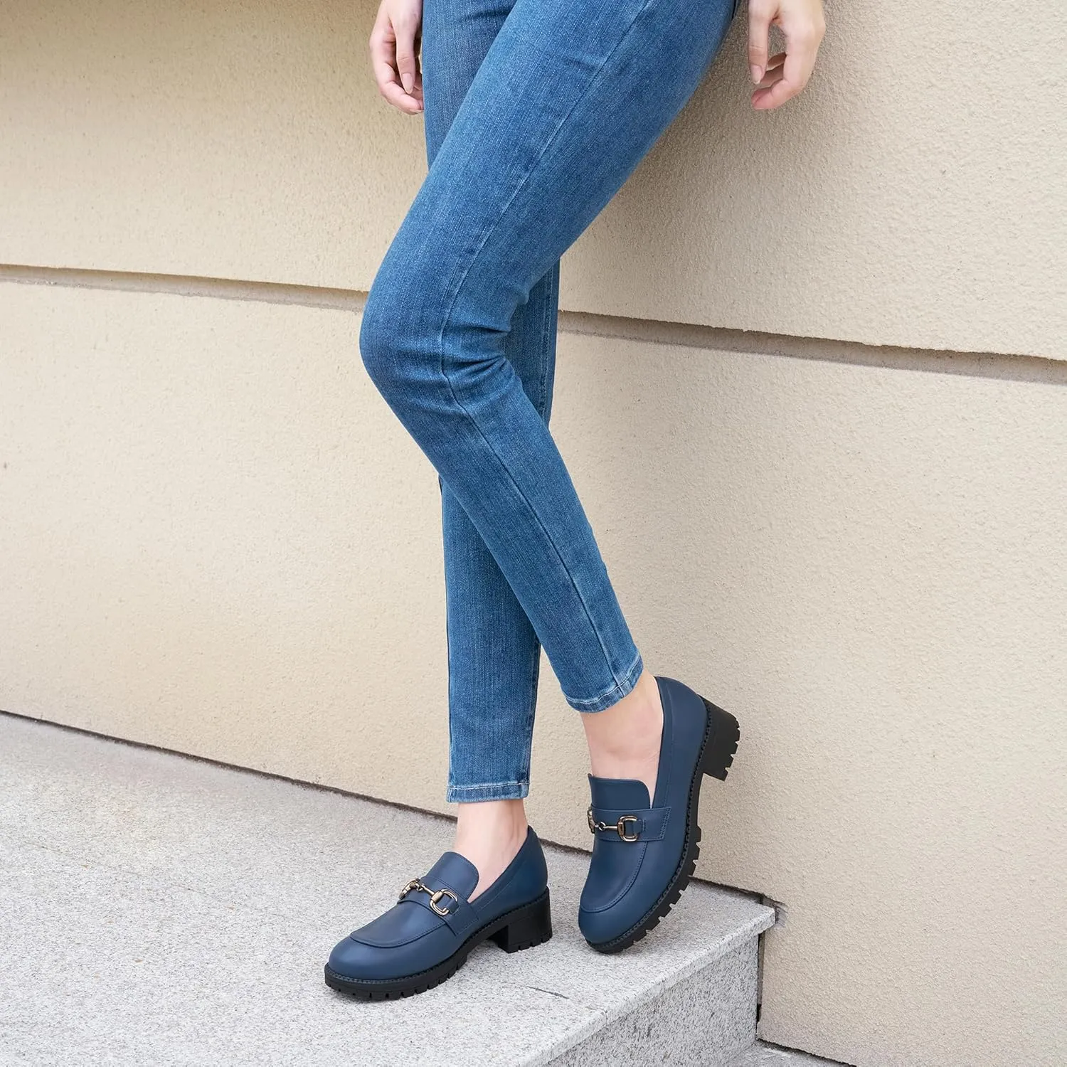 FUDYNMALC Platform Loafers for Women Dress: Casual Comfortable Slip On Chunky Shoes 2025 Walking Penny Footwear for Work Business