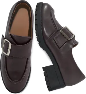 FUDYNMALC Womens Platform Loafers Dressy: 2025 Casual Comfortable Chunky Shoes Ladies Walking Office Footwear with Hook and Loop