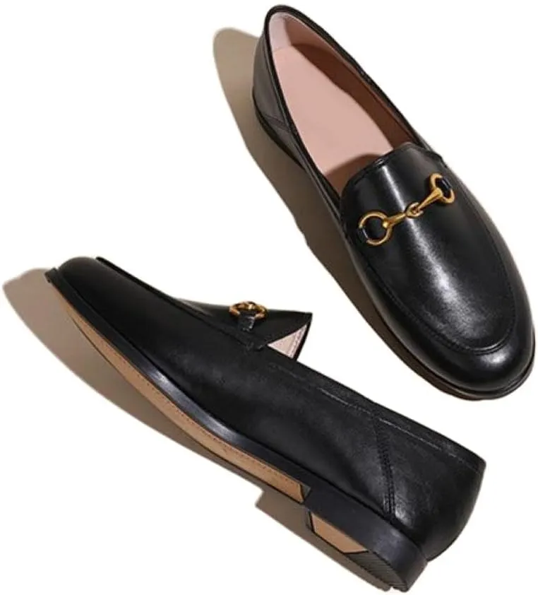 heelchic Women's Penny Loafers, Flats Loafer Low Heel for Women Comfortable, Slip On Driving Boat Shoes, Dressy Business Casual Shoes
