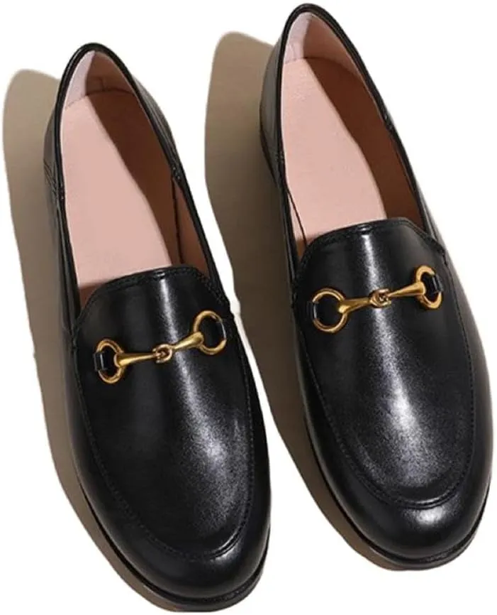 heelchic Women's Penny Loafers, Flats Loafer Low Heel for Women Comfortable, Slip On Driving Boat Shoes, Dressy Business Casual Shoes