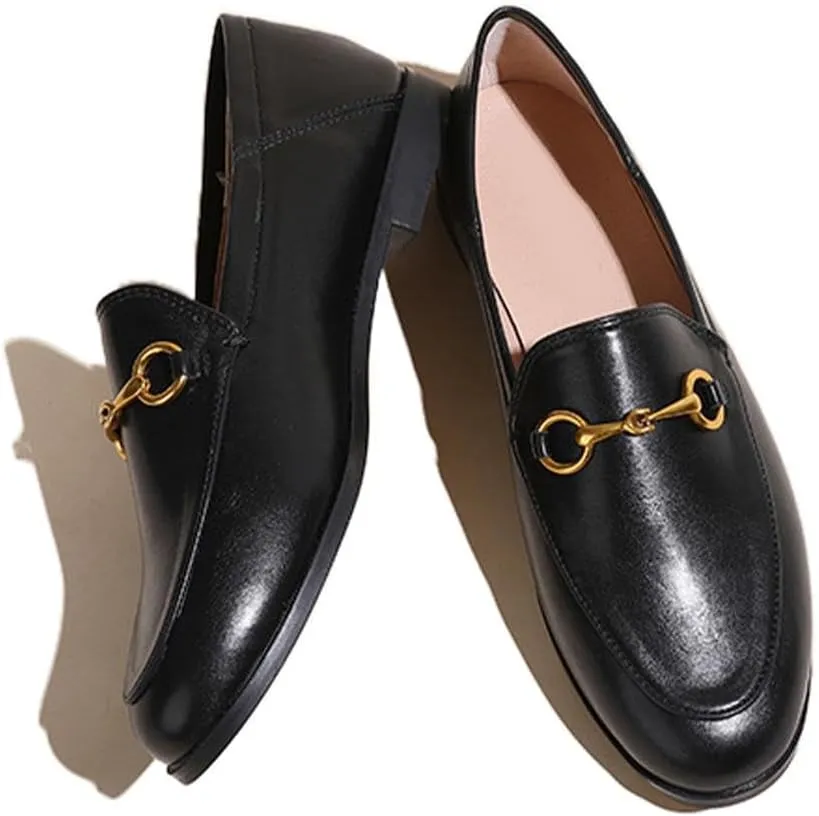 heelchic Women's Penny Loafers, Flats Loafer Low Heel for Women Comfortable, Slip On Driving Boat Shoes, Dressy Business Casual Shoes