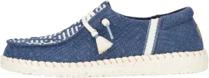 HEYDUDE Wendy Funk Coastal Jute Navy Blazer Size 10, Women’s Shoes, Women’s Slip-on Loafers, Comfortable & Light-Weight