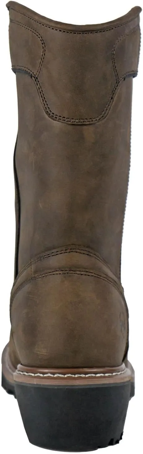 HOSS Aspen Logger Men's Composite Toe Electrical Hazard Puncture-Resisting Waterproof Pull-on Boot