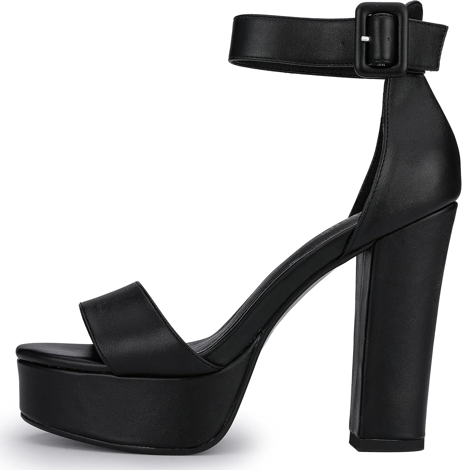 IDIFU Women's Ankle-Strap Heeled Sandal