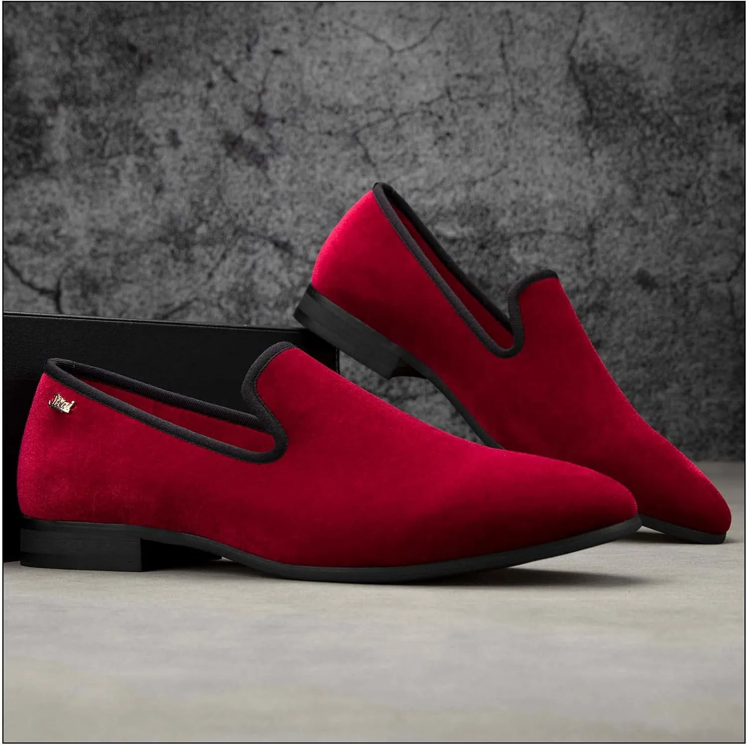 JITAI Men Loafers Slip-On Shoes for Men Fashion Dress Shoes Tuxedo Shoes