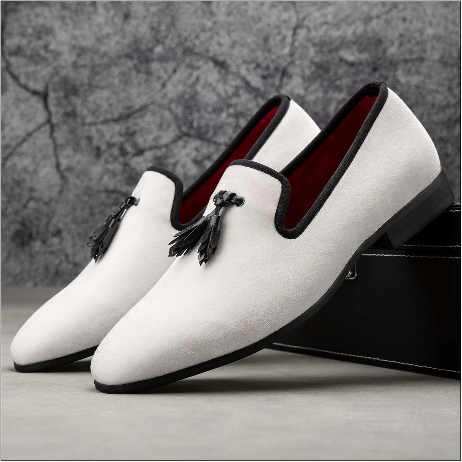 JITAI Men's Fashion Loafers Wedding Shoes Loafers for Men Party Shoes