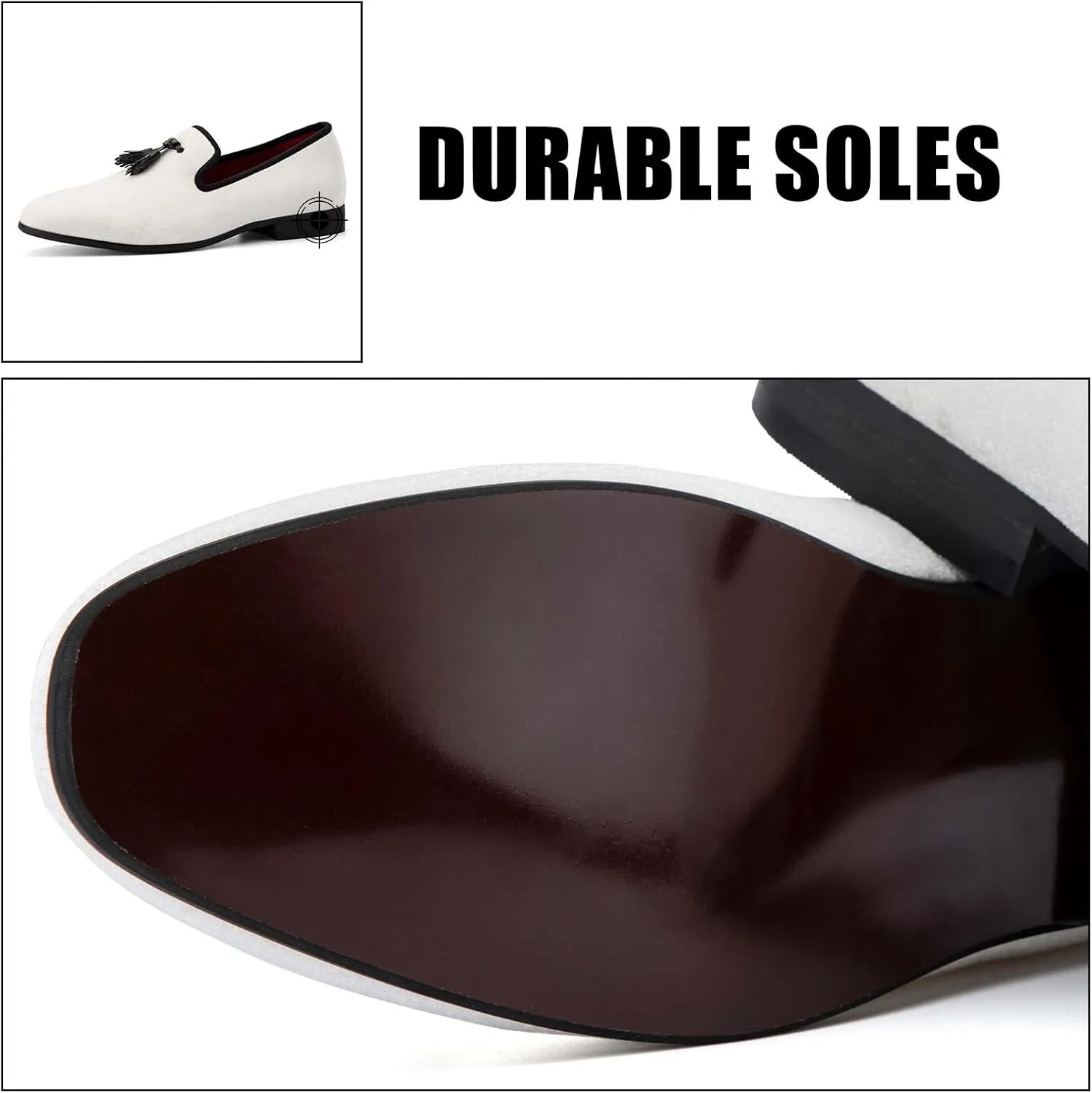 JITAI Men's Fashion Loafers Wedding Shoes Loafers for Men Party Shoes