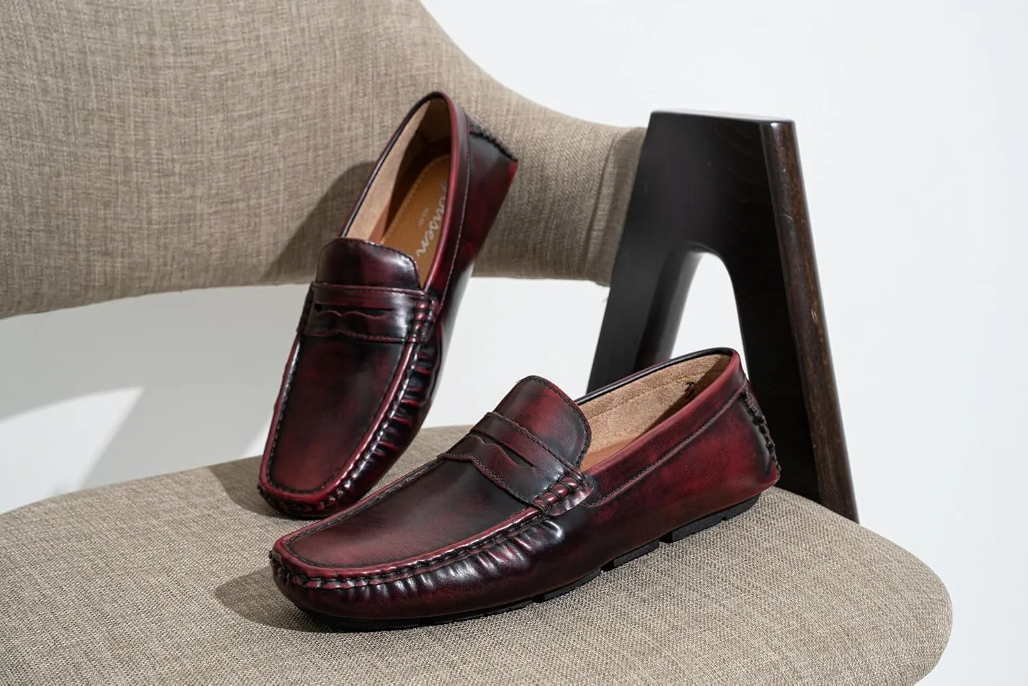 Jousen Men's Loafers Casual Slip On Shoes Soft Penny Loafers for Men Lightweight Driving Boat Shoes