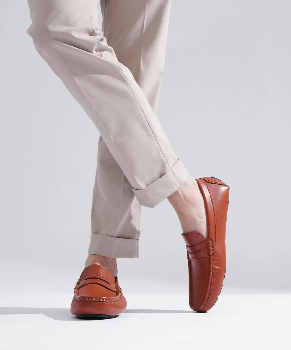 Jousen Men's Loafers Casual Slip On Shoes Soft Penny Loafers for Men Lightweight Driving Boat Shoes