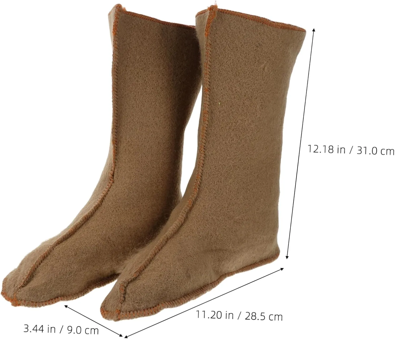 KESYOO 1 Pair Men Insulated Boot Liner Socks for Winter Hiking Fishing Durable Thermal Slipper Socks with Rugged Construction for Cold and Protection