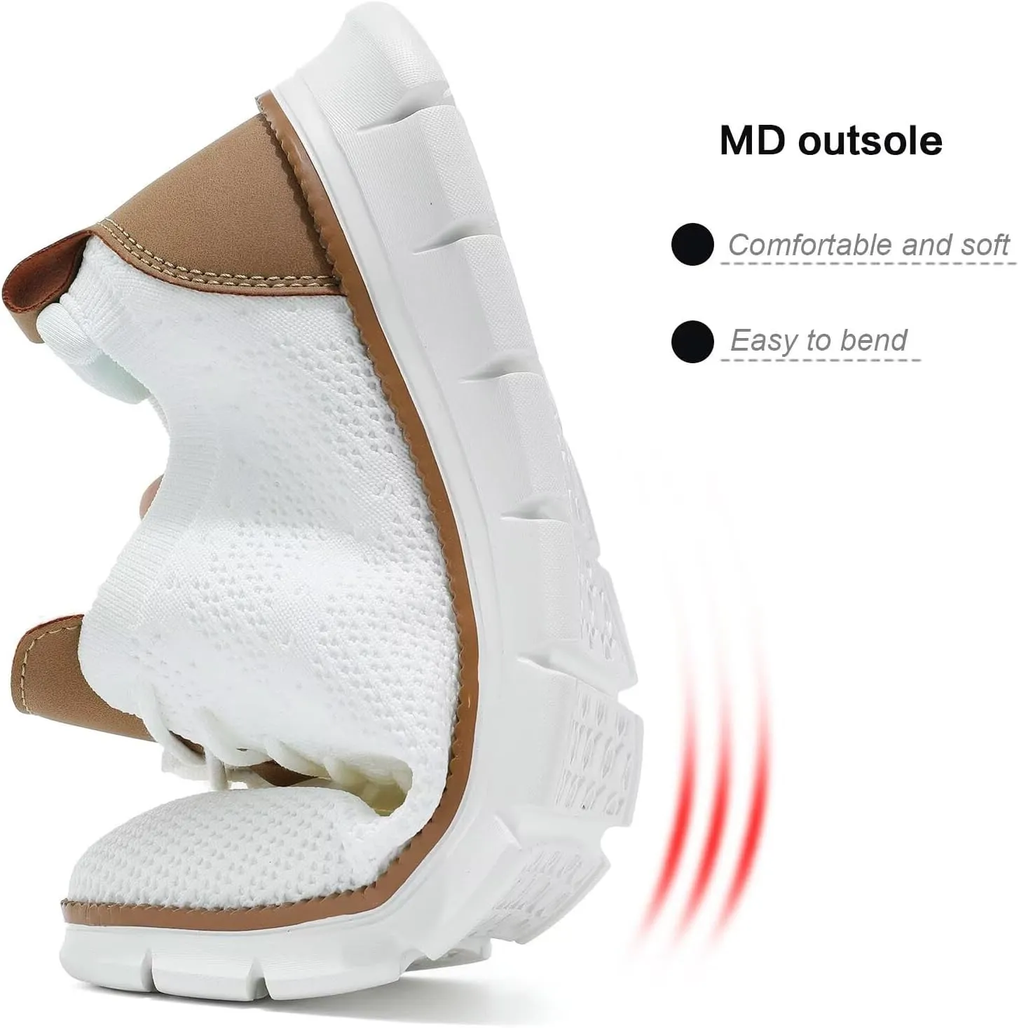 Kundork Men's Casual Dress Shoes Comfort Walking Shoes Mesh Knit Lightweight Breathable Sneakers