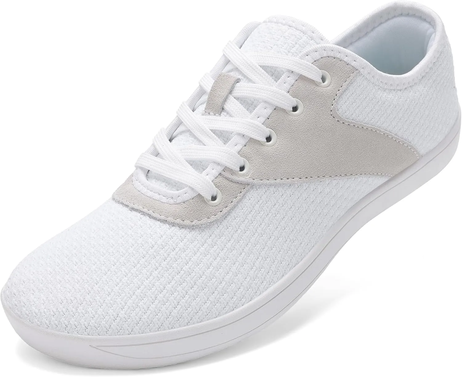 LCGJR Men's Wide Toe Box Shoes Minimalist Barefoot Walking Shoes Extra Wide Width Zero Drop Shoes Lightweight Breathable Sneakers